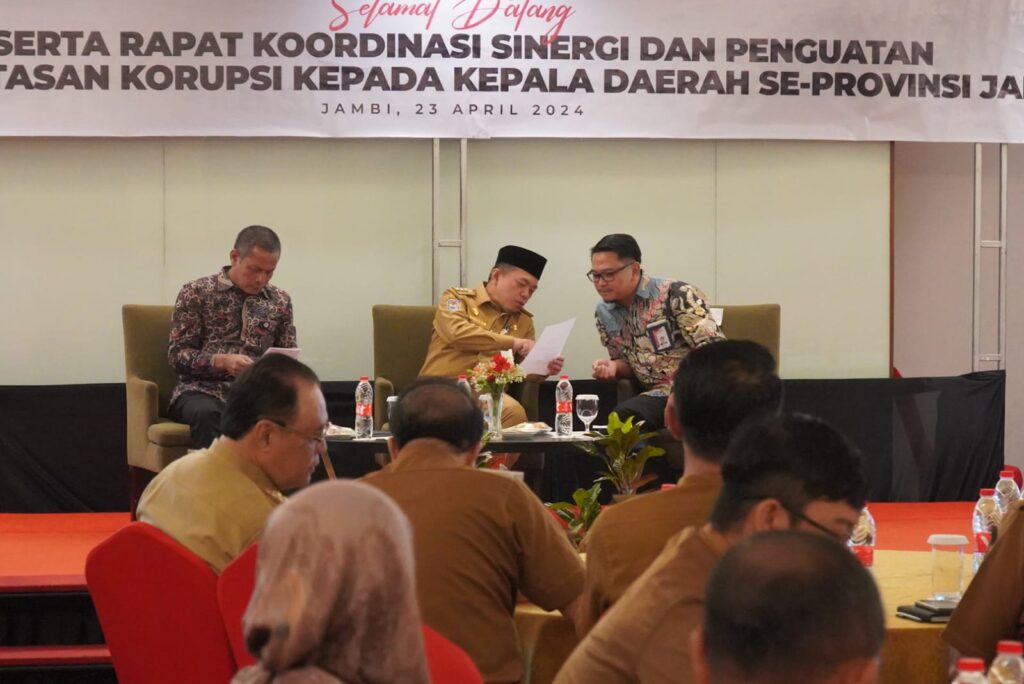 Gubernur Al Haris: Pemprov Jambi Pemkot/Pemkab Butuh Pembinaan KPK 